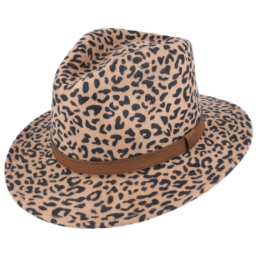 Wool Fedora in Leopard