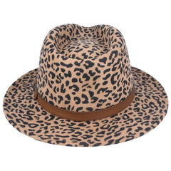 Wool Fedora in Leopard
