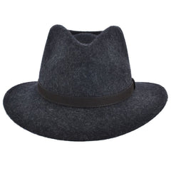 Wool Fedora in Grey