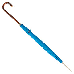 Slim Umbrella Natural Chestnut with Blue Sky