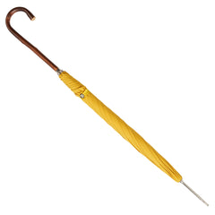 Slim Umbrella Natural Chestnut with Sunshine Yellow