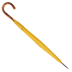 Traditional Walking Umbrella Natural Chestnut with Sunshine Yellow