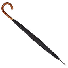 Traditional Walking Umbrella Elm with Pitch Black