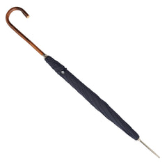 Slim Umbrella Natural Chestnut with Midnight Navy