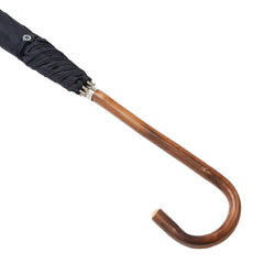 Slim Umbrella Natural Chestnut with Midnight Navy