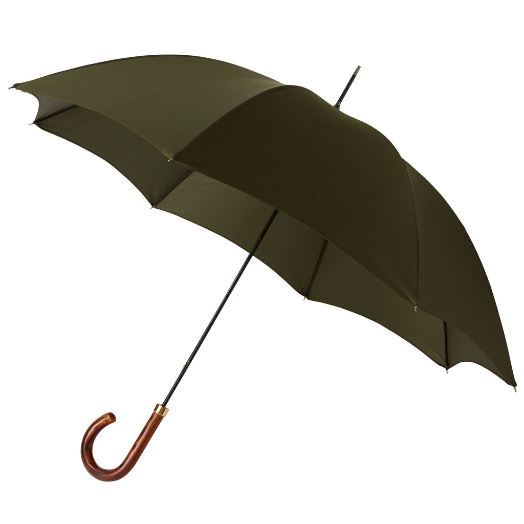 Traditional Walking Umbrella Elm with Hunter Green