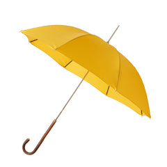 Slim Umbrella Natural Chestnut with Sunshine Yellow