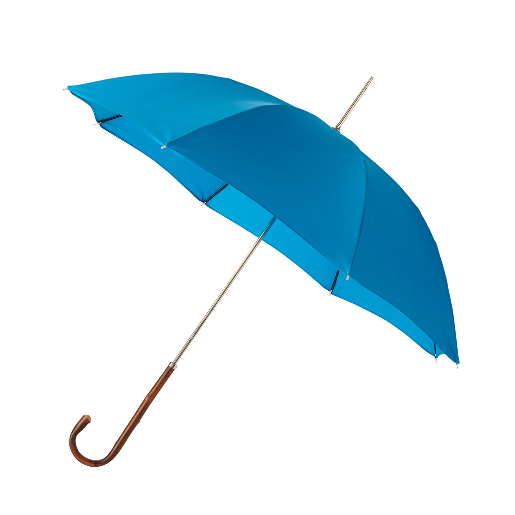 Slim Umbrella Natural Chestnut with Blue Sky