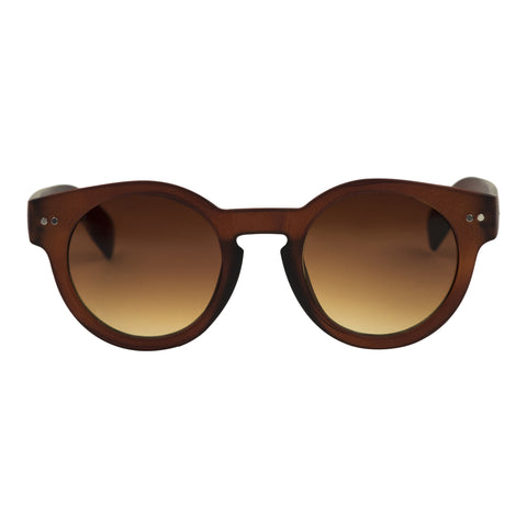 Cardinal Editions Round Sunglasses in Smoked Brown