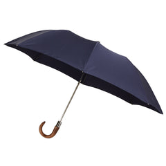 Telescopic Umbrella Smooth Maple with Midnight Navy