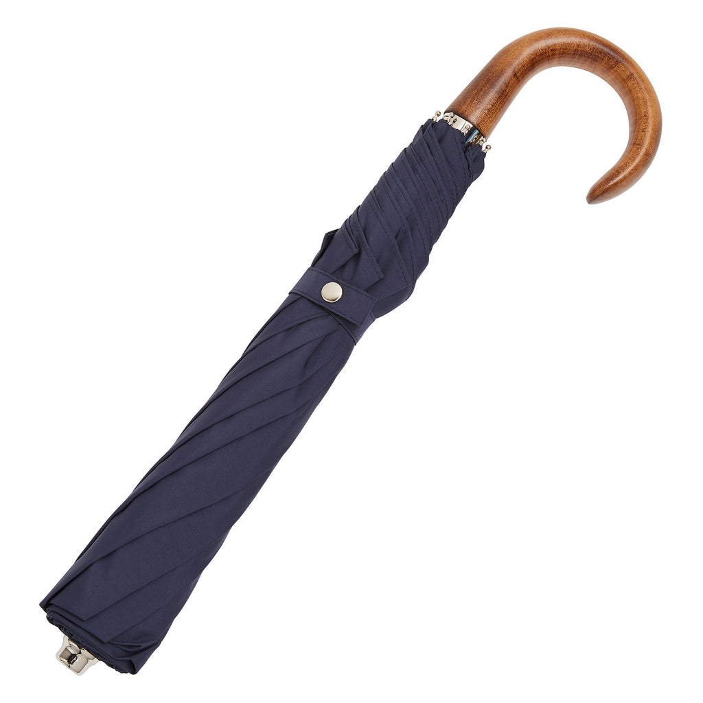Telescopic Umbrella Smooth Maple with Midnight Navy