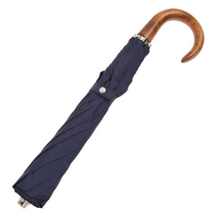 Telescopic Umbrella Smooth Maple with Midnight Navy