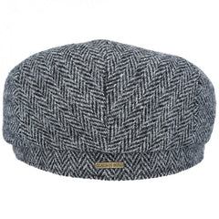 Harris Tweed Flat Cap in Light Grey