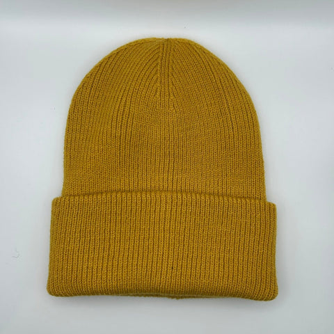 Mustard Yellow Recycled Beanie