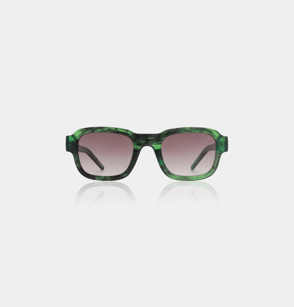 AK Sunglasses HALO in Green Marble Transparent