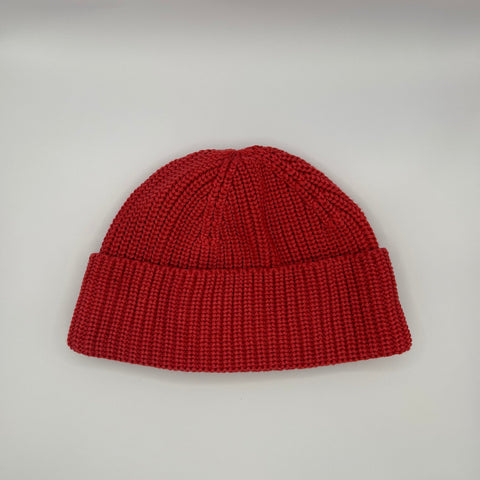 Lead and Ball Cotton Beanie Burnt Fuscia