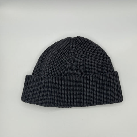 Lead and Ball Cotton Beanie Dark Grey