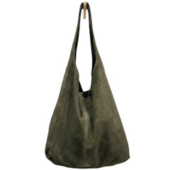 Dark Brown Suede Tote