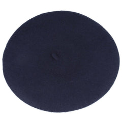 Navy Wool Beret