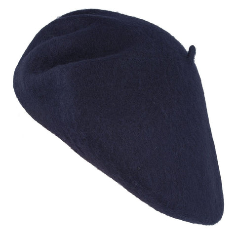 Navy Wool Beret