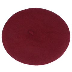 Burgundy Wool Beret