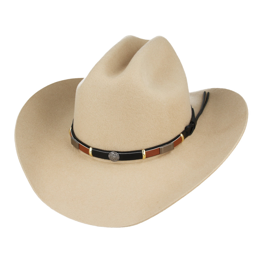 Stiff Brim Cowboy Hat in Camel