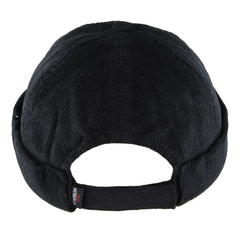 Corduroy Docker Hat in Black