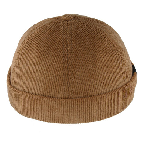 Corduroy Docker Hat in Camel