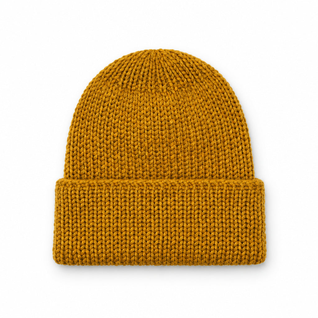 The Doreen Beanie in Turmeric