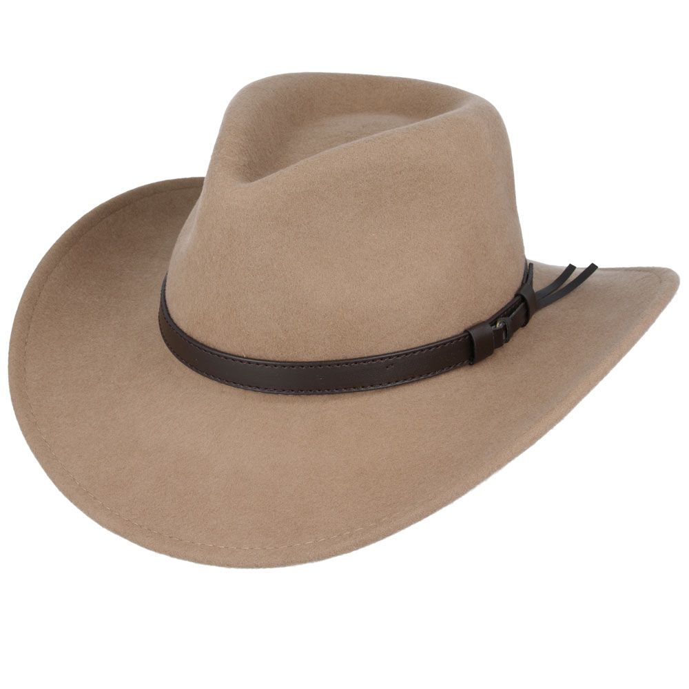 Crushable Cowboy Hat in Camel