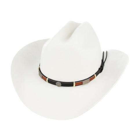 Stiff Brim Cowboy Hat in White